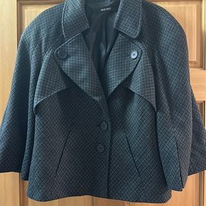 Nine West. Black and Gray cropped jacket.